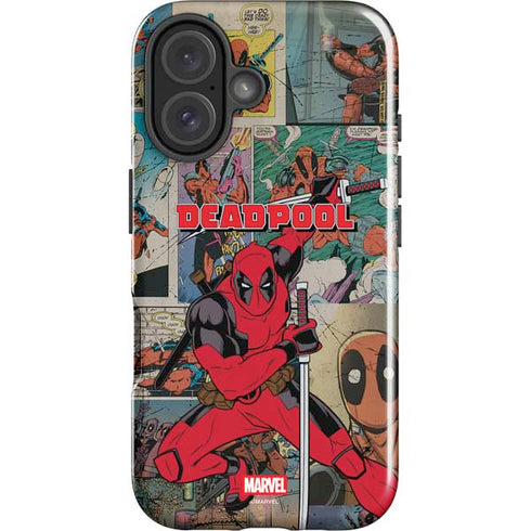 Marvel Deadpool Deadpool Collage iPhone 16 Impact Case