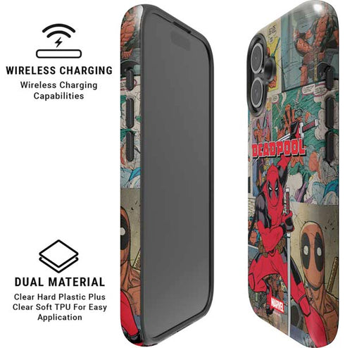 Marvel Deadpool Deadpool Collage iPhone 16 Magsafe Impact Case