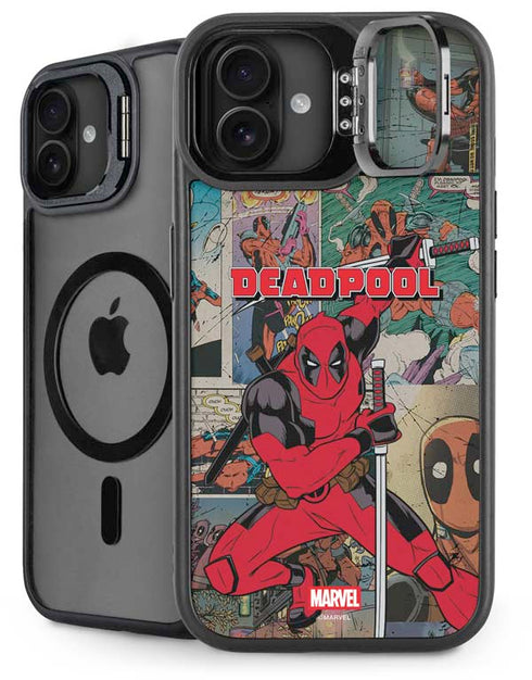 Marvel Deadpool Deadpool Collage iPhone 16 Plus Kickstand Case