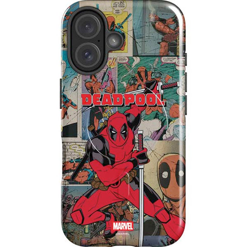 Marvel Deadpool Deadpool Collage iPhone 16 Plus Magsafe Impact Case