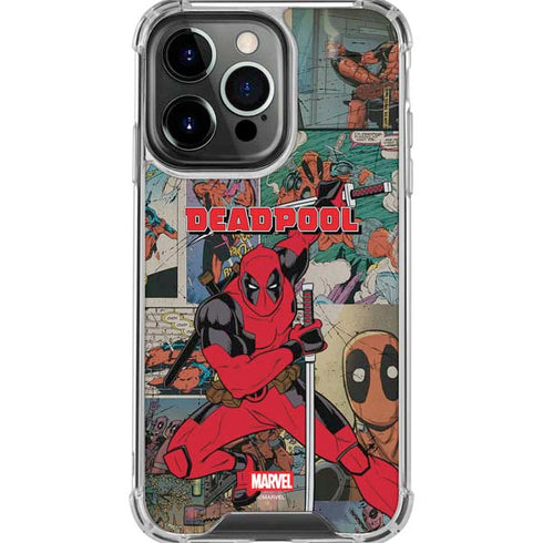 Marvel Deadpool Deadpool Collage iPhone 16 Pro Max Clear Case