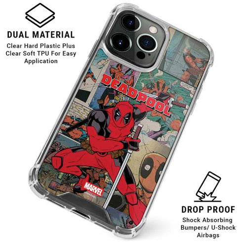 Marvel Deadpool Deadpool Collage iPhone 16 Pro Max Clear Case