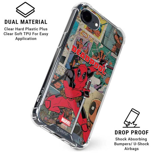 Marvel Deadpool Deadpool Collage iPhone 16e Clear Case