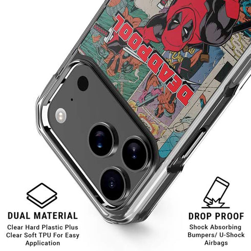 Marvel Deadpool Deadpool Collage iPhone 18 Pro Clear Case