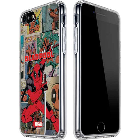 Marvel Deadpool Deadpool Collage iPhone SE (2nd & 3rd Gen) Clear Case