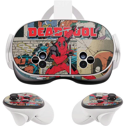 Marvel Deadpool Deadpool Collage Meta Quest 3S Skin