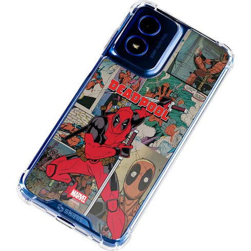 Marvel Deadpool Deadpool Collage Moto G 5G (2024) Clear Case