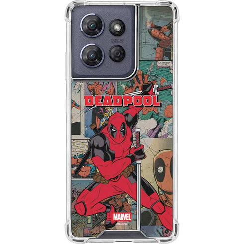 Marvel Deadpool Deadpool Collage Moto G Play 5G (2025) Clear Case