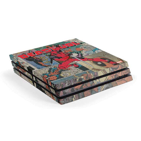 Marvel Deadpool Deadpool Collage PS4 Pro Console Skin