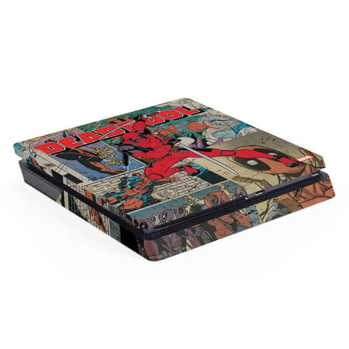 Marvel Deadpool Deadpool Collage PS4 Slim Skin