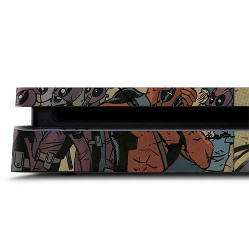 Marvel Deadpool Deadpool Collage PS4 Slim Skin