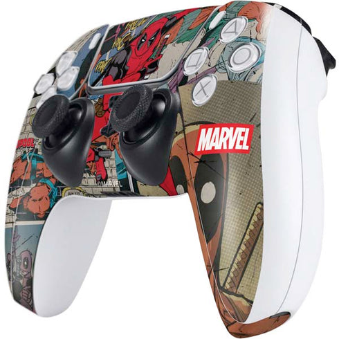 Marvel Deadpool Deadpool Collage PS5 Controller Skin
