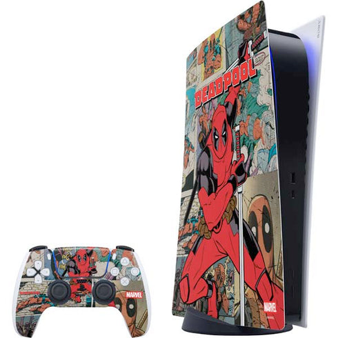 Marvel Deadpool Deadpool Collage PlayStation PS5 Skins