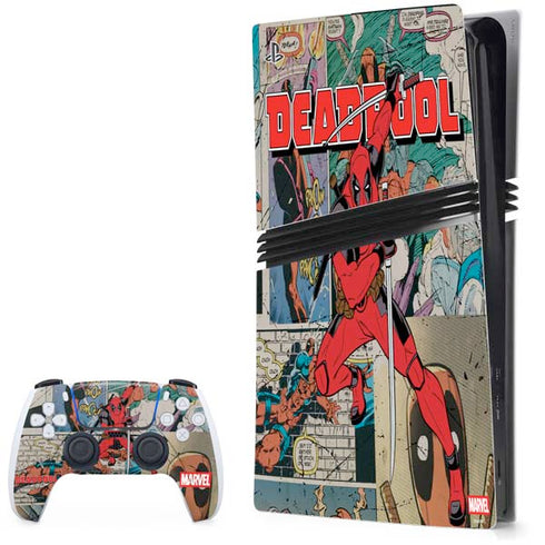 Marvel Deadpool Deadpool Collage PlayStation PS5 Skins