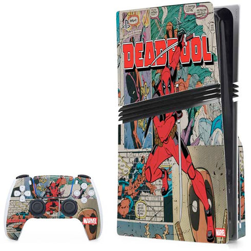 Marvel Deadpool Deadpool Collage PlayStation PS5 Skins