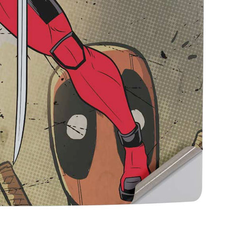 Marvel Deadpool Deadpool Collage PS5 Pro Disk Console Skin