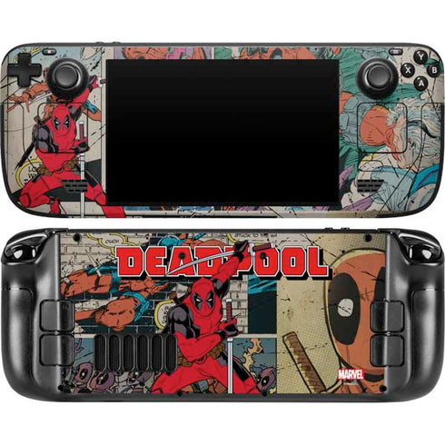 Marvel Deadpool Deadpool Collage Steam Deck Handheld Gaming Computer OLED Skin