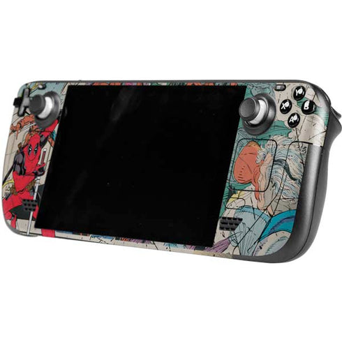 Marvel Deadpool Deadpool Collage Steam Deck Handheld Gaming Computer OLED Skin