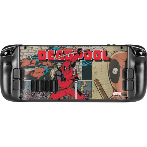 Marvel Deadpool Deadpool Collage Steam Deck Handheld Gaming Computer OLED Skin