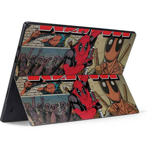 Marvel Deadpool Deadpool Collage Surface Pro 7 Skin