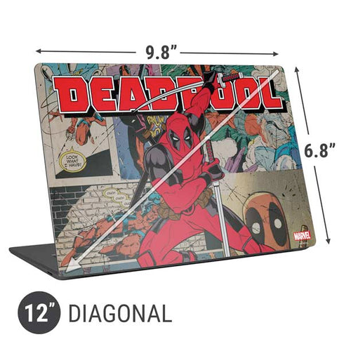 Marvel Deadpool Deadpool Collage Universal Laptop 12in (9.8 x 6.8in) Skin