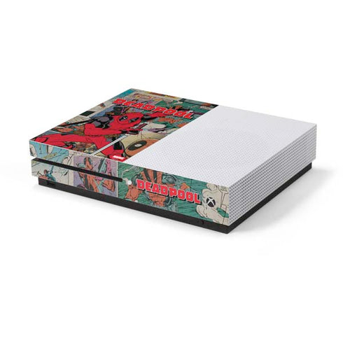 Marvel Deadpool Deadpool Collage Xbox One S Console Skin