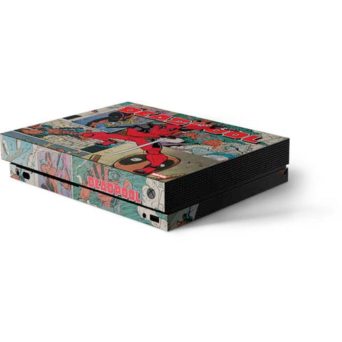 Marvel Deadpool Deadpool Collage Xbox One X Console Skin