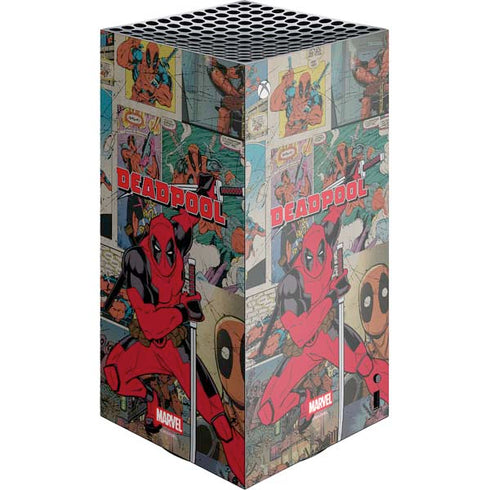 Marvel Deadpool Deadpool Collage XBox Series X Digital Edition Console Skin