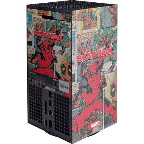 Marvel Deadpool Deadpool Collage XBox Series X Digital Edition Console Skin