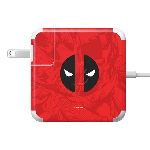 Marvel Deadpool Deadpool Emblem 85W Power Adapter (15 and 17 inch MacBook Pro Charger) Skin