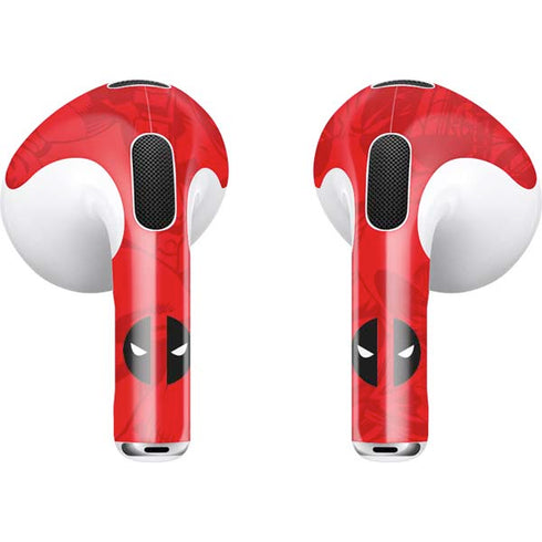 Marvel Deadpool Deadpool Emblem Apple AirPods (3rd Gen 2021) Skin