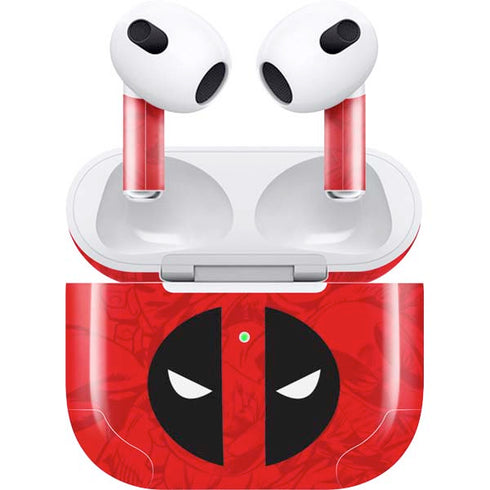 Marvel Deadpool Deadpool Emblem Apple AirPods (3rd Gen 2021) Skin