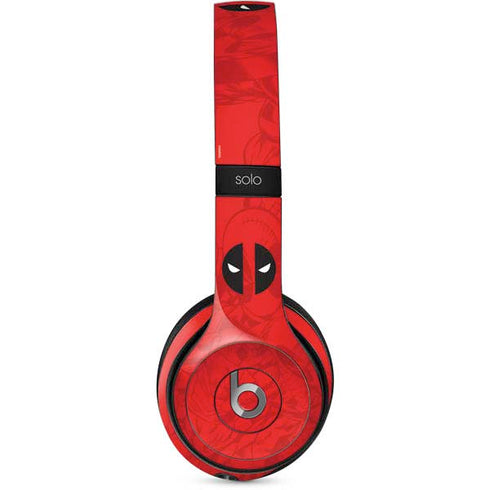 Marvel Deadpool Deadpool Emblem Beats Solo 2 Wired Skin