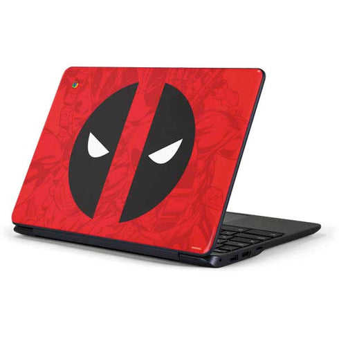 Marvel Deadpool Deadpool Emblem Samsung Chromebook Skin