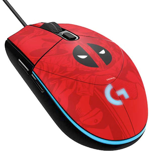 Marvel Deadpool Deadpool Emblem G203 Prodigy RGB Wired Gaming Mouse Skin