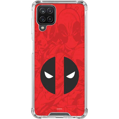 Marvel Deadpool Deadpool Emblem Galaxy A12 Clear Case
