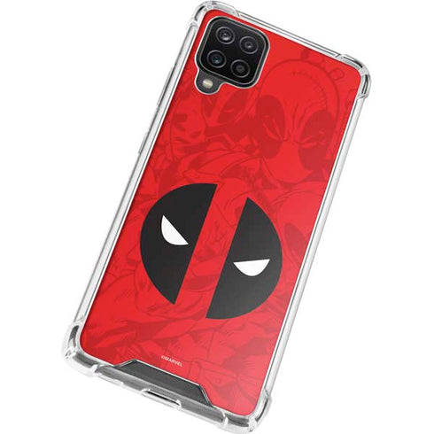 Marvel Deadpool Deadpool Emblem Galaxy A12 Clear Case
