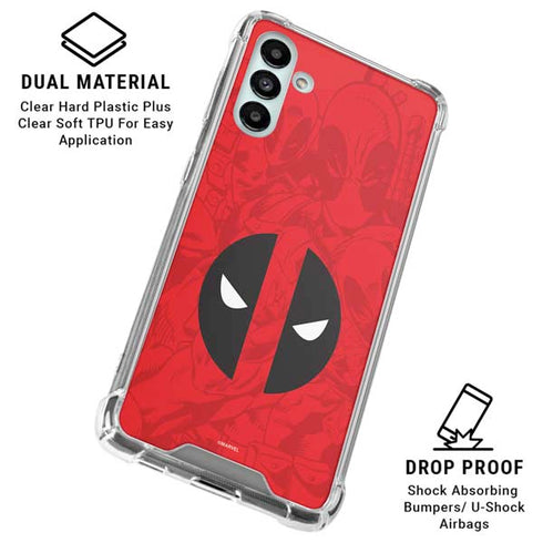 Marvel Deadpool Deadpool Emblem Galaxy A13 5G Clear Case