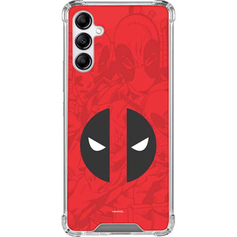 Marvel Deadpool Deadpool Emblem Galaxy A15 5G Clear Case