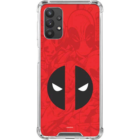 Marvel Deadpool Deadpool Emblem Galaxy A32 5G Clear Case