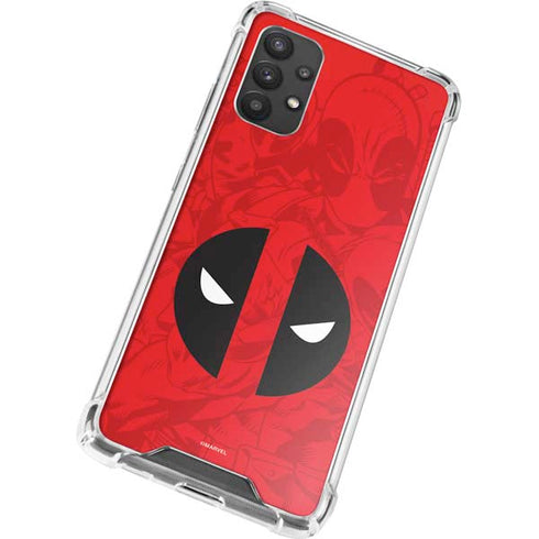 Marvel Deadpool Deadpool Emblem Galaxy A32 5G Clear Case