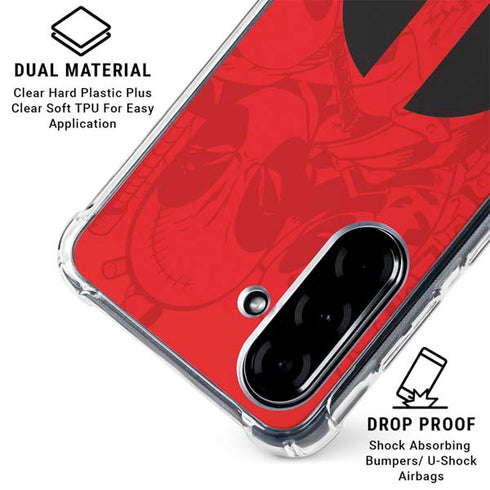 Marvel Deadpool Deadpool Emblem Galaxy A36 5G Clear Case