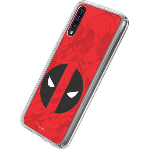 Marvel Deadpool Deadpool Emblem Galaxy A50 Clear Case