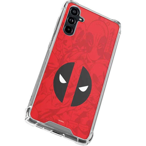 Marvel Deadpool Deadpool Emblem Galaxy A54 5G Clear Case