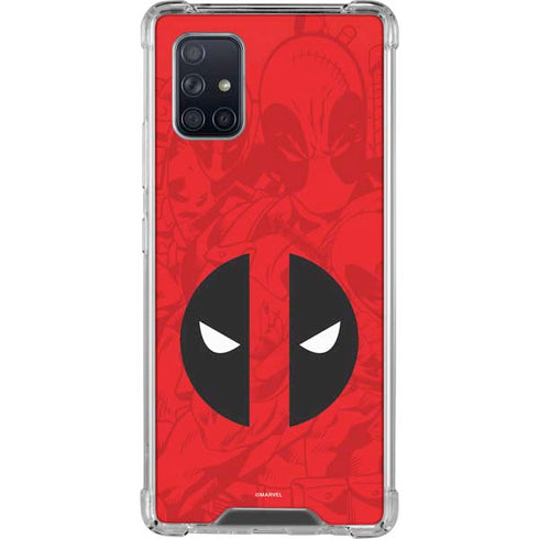 Marvel Deadpool Deadpool Emblem Galaxy A71 5G Clear Case