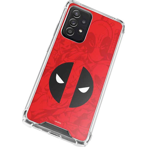 Marvel Deadpool Deadpool Emblem Galaxy A72 5G Clear Case