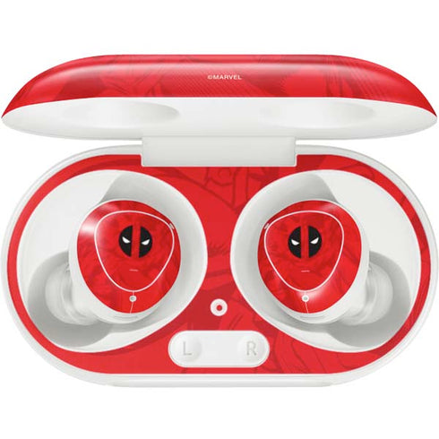 Marvel Deadpool Deadpool Emblem Galaxy Buds Plus Skin