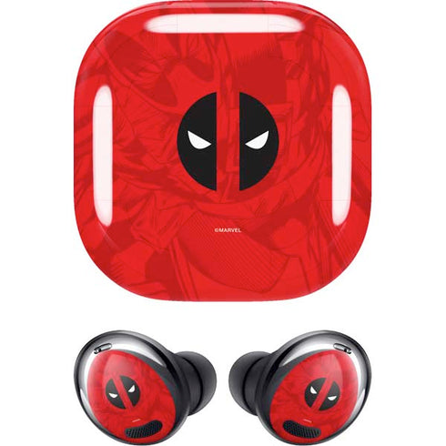 Marvel Deadpool Deadpool Emblem Galaxy Buds Pro Skin