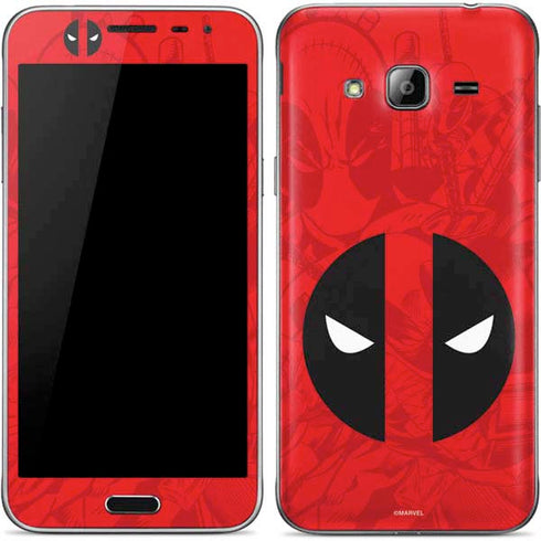 Marvel Deadpool Deadpool Emblem Galaxy J3 Skin