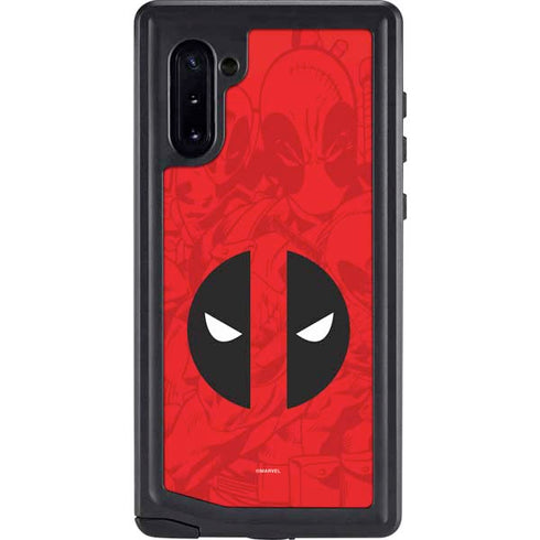 Marvel Deadpool Deadpool Emblem Galaxy Note 10 Waterproof Case